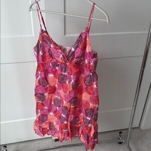 Old Navy Pink and Red Patterned Dress